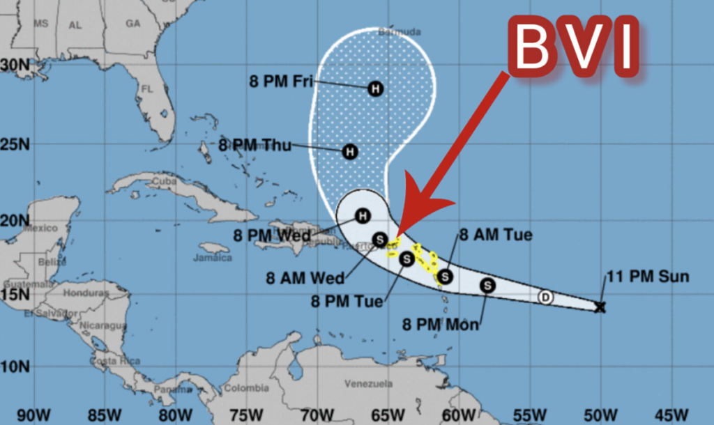 TS Ernesto expected to affect BVI from tonight